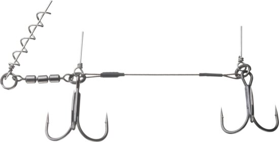 Daiwa Prorex Screw-In Shallow Rig (70lb, #2/0+1/0)