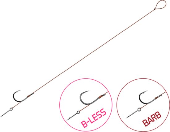 Kötött horog Delphin Proxi Sting / 6db (8cm / 0,10mm / BARB #10 / Sting 5mm)