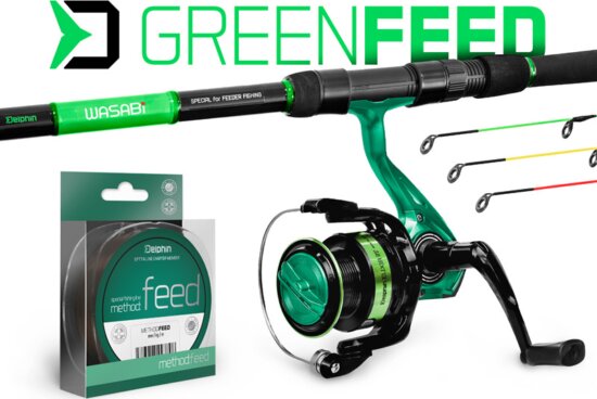 Delphin GreenFEED feeder szett 300 (300cm/100g + 3T + Method FEED 200m)