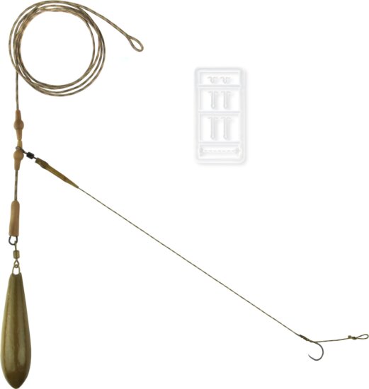 Carp Academy Komplett helicopter előke ólombetétes zsinóron 4-es 70g