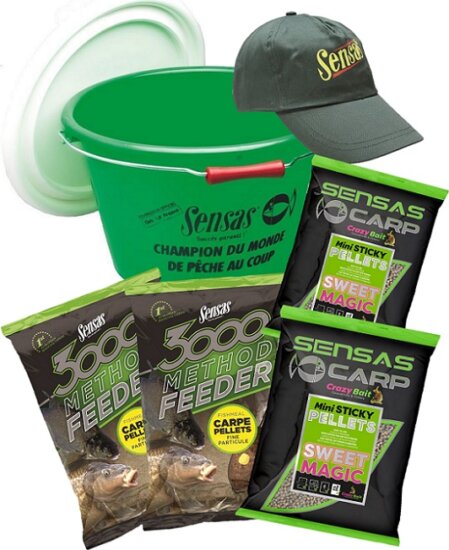 Sensas Akció vödör 3000 Method Feeder Pellets (feeder pelletek)