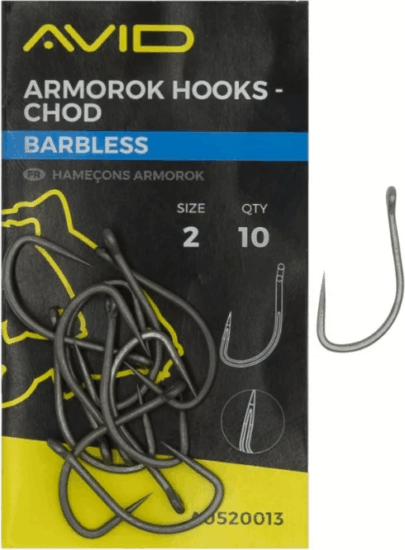 Avid Armorok Hooks Chod size 2 Barbless