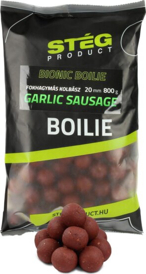 Stég Bionic Boilies 800g 20mm Garlic Sausage