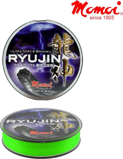 Momoi Ryujin fonott zsinór 100m lime 0,06 mm