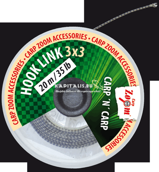 CZ Előkezsinór - 3x3, 20 m, 35 lb, barna