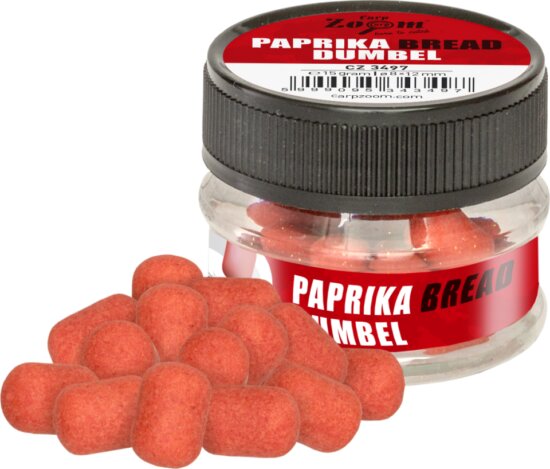 CZ Paprikás kenyér Dumbel horogcsali, O8x12, paprikás kenyér, 15 g