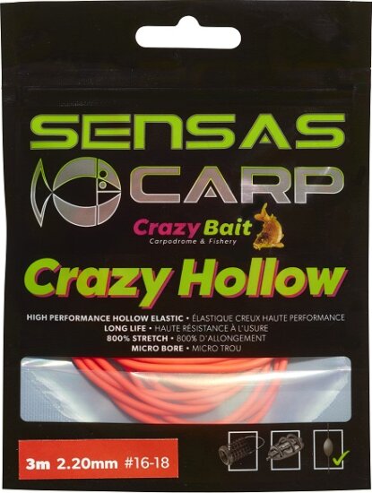 Sensas Rakósgumi Crazy Hollow 3m 2,2mm