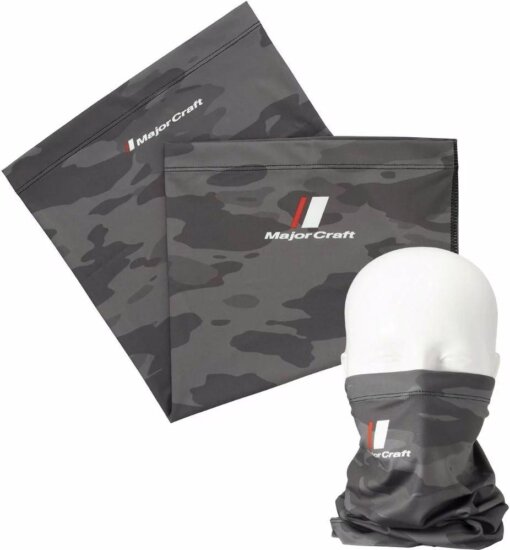 Major Craft Uv-Cut Face Guard Csősál Dark Grey Camo