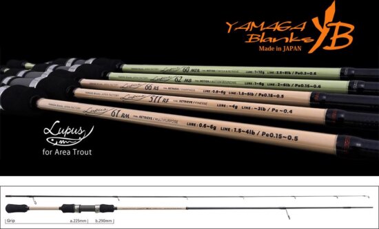 Yamaga Blanks Yamaga Lupus Area 66Rs Retrieve 1.99m 0.8-6g