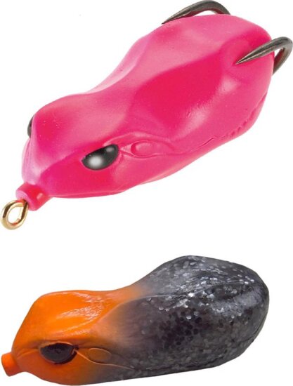 Tiemco Vajra Frog Frg-60 6cm 19 Orange Head/Smoke Glitter