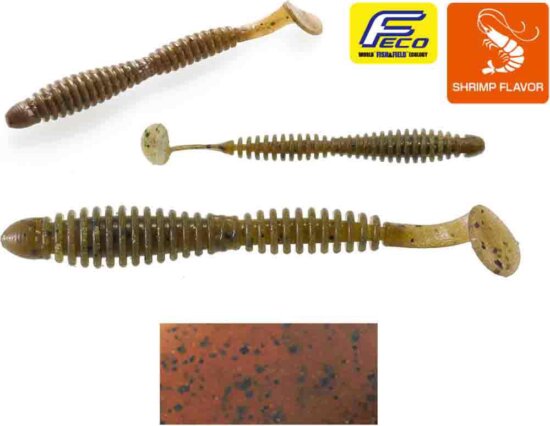 Tiemco Locoism Flexy Shad 3" 7.6cm #102 Gp/Bkf