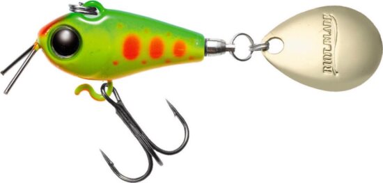 Spinnertail Tiemco Riot Blade S 25mm 9g 105 Lime Chartreuse Yamame