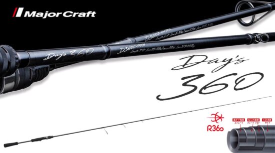 Major Craft Day's 360 D360S-64ml Fast 1.95m 1/8-3/8Oz 3.5-10.5g