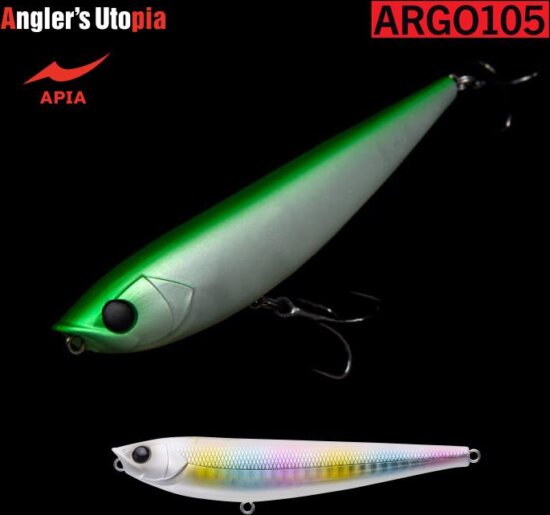 Apia Argo 105 16g 105mm 06 White Night