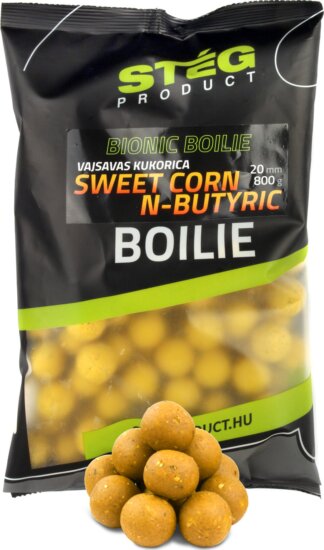 Stég Bionic Boilies 800g 20mm Corn-Nbutyric