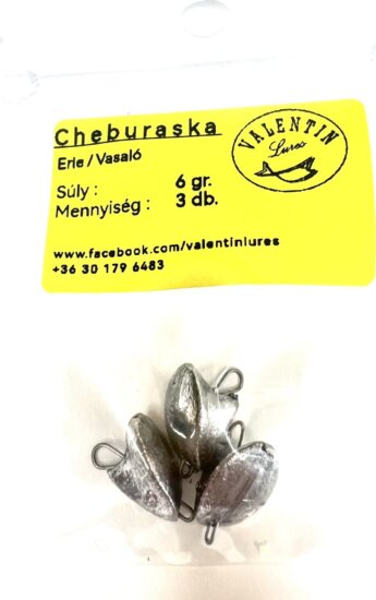 Cheburashka ólom Valentin Erie / Vasaló 6gr, 3db