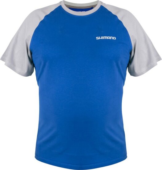 Shimano SHM Short Sleeve T­Shirt Blue Póló Méret: L