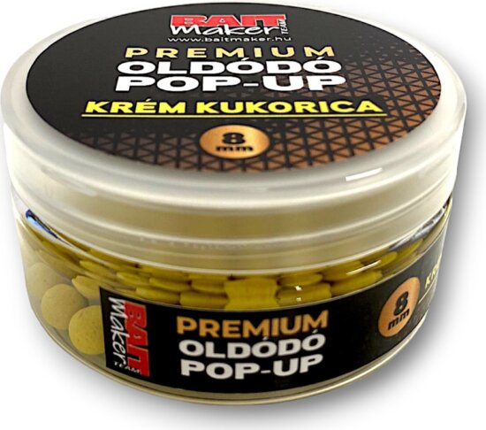 BAIT MAKER Premium Oldódó Pop Up 8 mm Krém Kukorica 25 g