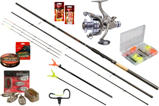 Carp Expert Starfish Method Feeder Szett Carp Expert Starfish Feeder bot 3,6 m 80-150g + Carp Expert Advancer Runner 6000 nyeletőfékes orsó + kiegészítők