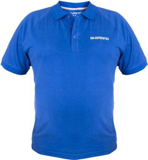 Shimano SHM Short Sleeve Polo Blue L
