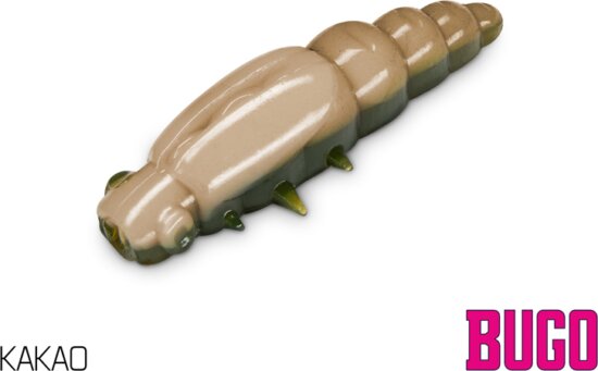 Delphin BUGO Cheese műlárva / 15 db plasztik csali 4cm / KAKAO