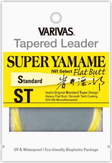 Varivas Vékonyodó Előke Tapered Leader Super Yamame Flat Butt St 15ft 4X Flash Yellow