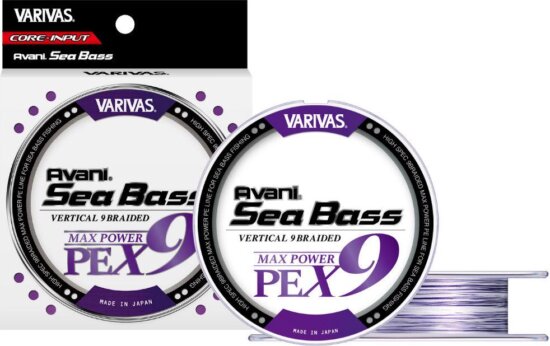 Varivas Avani Sea Bass Max Power Pe X9 150m #1.2 25lbs White Purple