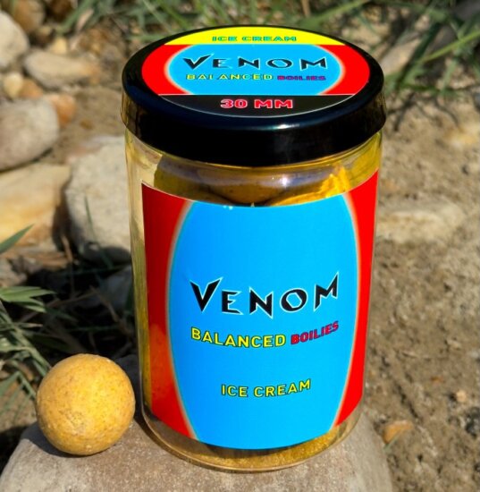 Feedermánia Venom Balanced Boilies Ice Cream 30 mm