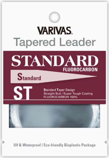 Varivas Vékonyodó Előke Tapered Leader Standard St Fluorocarbon 5X 9ft 0.160mm-0.50mm