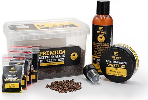 SBS Premium Method All In B1 Pellet Box Pineapple 2-4 mm 400G