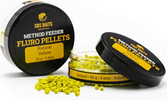 SBS Method Feeder Fluro Pellets Yellow 3 mm 30G