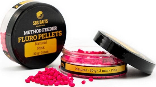 SBS Method Feeder Fluro Pellets Pink 3 mm 30G