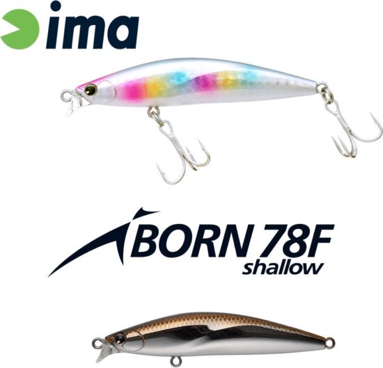 Ima Iborn 78F Shallow 78mm 8.5g 008 Haku