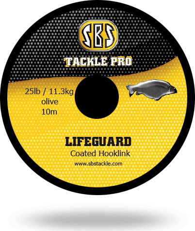 SBS Lifeguard Coated Hooklink (10 m, 25 lb, Olive)