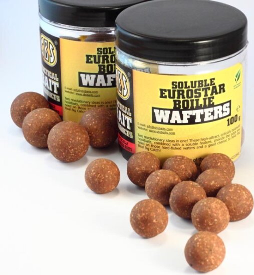 SBS Soluble Eurostar Boilie Wafters (Strawberry Jam, Sweet, 24 mm, 1-4 hours, Eurostar, Wafters)