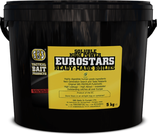 SBS Soluble Eurostar Ready-Made Boilies (Shellfish Concentrate, Fishy, 20 mm, Eurostar)