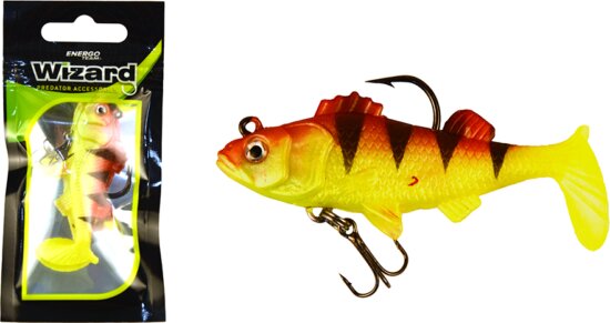 Wizard Swimbait Perch 3 Inch Yellow-Redtiger