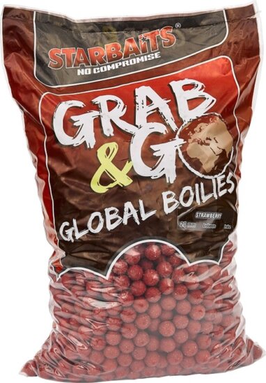 Starbaits Boilies Global Strawberry Jam 5kg 14mm