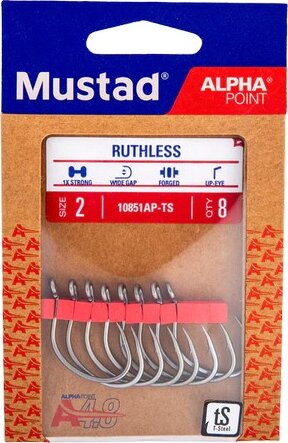 Mustad Ruthless Eyed, 3/0 6db/csomag