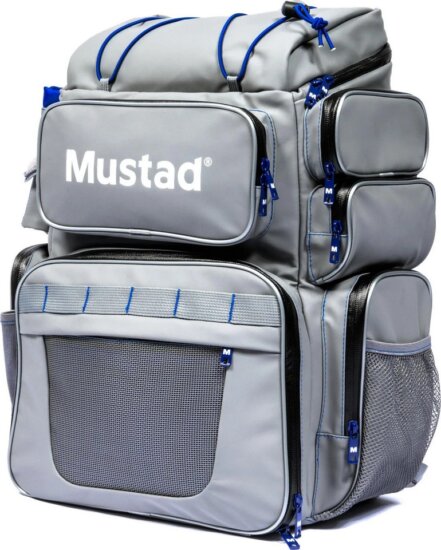 Mustad Game Time Back Pack - Tackle - Multi Gray/Blue