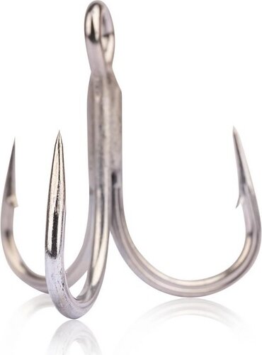 Mustad Un Inline Treble - 5X Strong Titan Steel 7/0 2db/cs