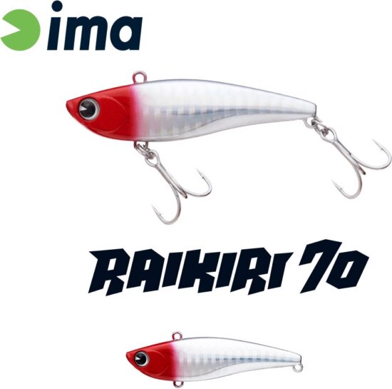 Ima Raikiri Vibration 70 70mm 15g 001 Red Head