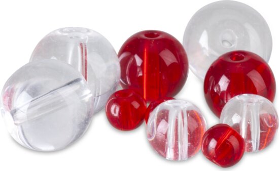 IRON CLAW Glass Beads clear ütközőgyöngy 8mm / 15db