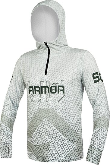 Delphin UV ARMOR 50+ Kapucnis hosszúujjú póló (Olive (L))
