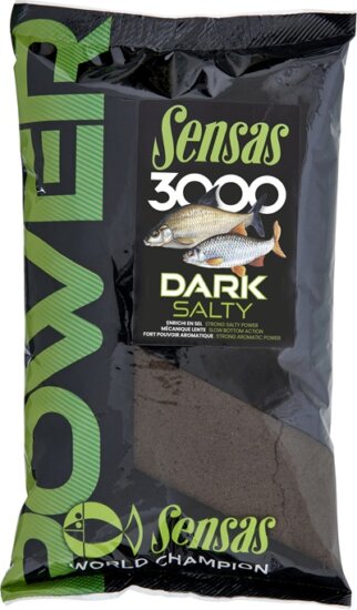 Sensas 3000 Power Dark Salty 1kg