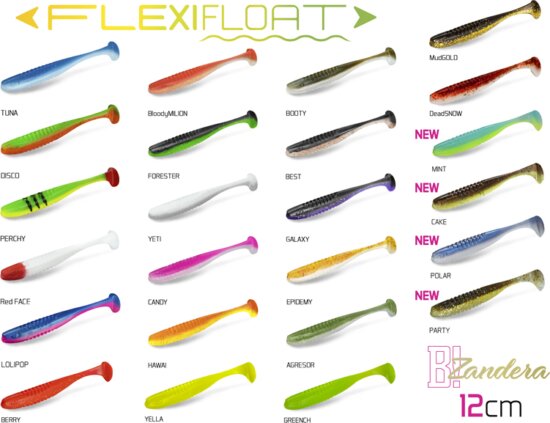 DuoPACK BOX Delphin ZANDERA FlexiFLOAT UVs / 6x 5db 12cm/MINT