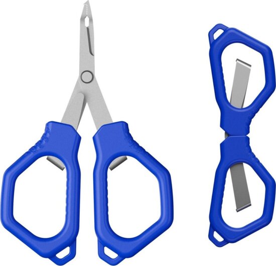 Mustad 4" 3-1 Mini Tool, 420 Stainless Steel, Fine Polish Blue