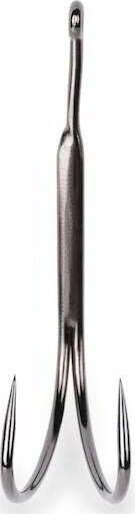 Mustad Frog Double Hook - 2X Strong Black Nickel 4/1 2db/cs