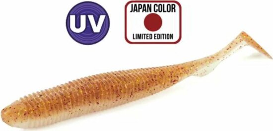 Molix RA Shad 2.5" / #147 - UV Orange / Red Gold Flake