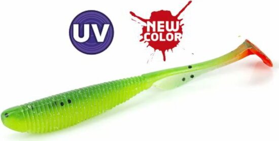 Molix RA Shad 3.8" / #472 - UV Orange Tail